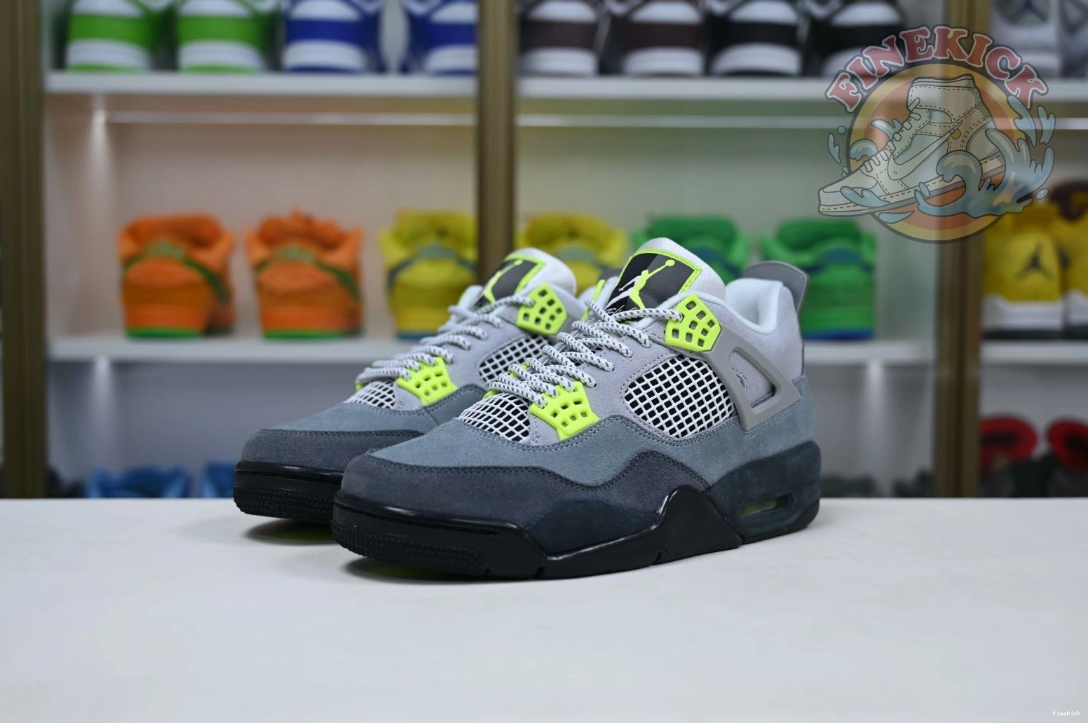 retro Jordan Jordan 4 Air se'95neon 0124